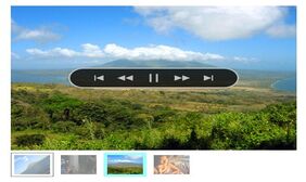 带缩略图悬浮按钮的js幻灯片