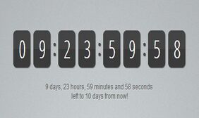 基于jQuery倒数计时器特效