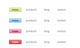 纯CSS实现的彩色导航菜单