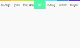 多色css3导航菜单jquery特效