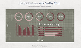 CSS3背景图滑动视差效果幻灯片