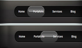 jQuery流畅黑色导航效果