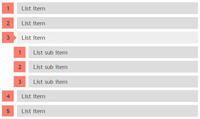 纯CSS3有序列表样式