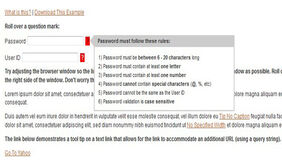 jQuery表单消息提示功能