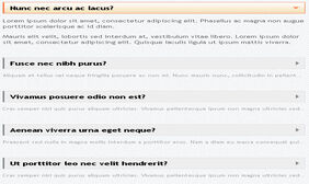 css3列表FAQ问答特效