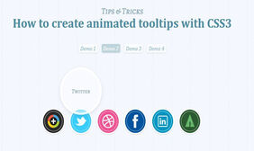 CSS3悬停动画工具提示效果