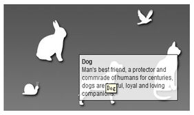 css3不同区域显示提示信息