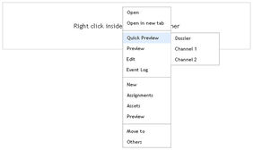 jquery鼠标右键快捷菜单