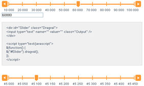jquery拖动修改坐标刻度尺