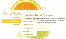 jquery橙色多级导航