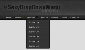 jquery带箭头下拉菜单