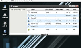 jquery模拟windows桌面