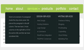 jquery+css3绿色下拉菜单