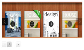 jquery书架式图片展示特效