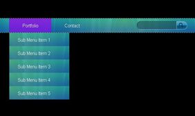 jquery UI渐变下拉菜单