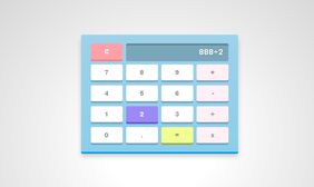 css3彩色计算器