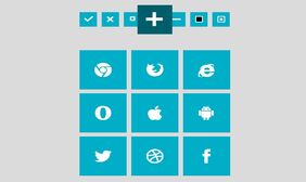 css3实现Metro Icon