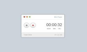 css3迷你播放器面板