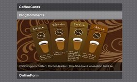 css3透明滑动手风琴