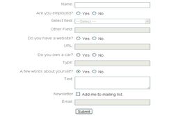 jQuery启用禁用表单 jQuery启用禁用表单网页特效