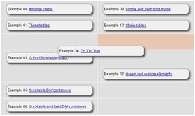 js表格内容拖拽效果 js表格内容拖拽网页特效