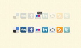 jQuery社交网站图标展示 jQuery社交网站图标展示网页特效