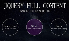 jQuery全屏内容插件 jQuery全屏内容插件网页特效