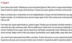 jQuery文本字体放大缩小 jQuery文本字体放大缩小网页特效