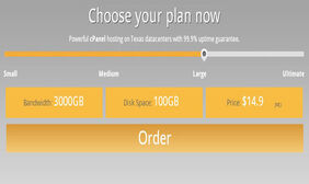 自定制主机jQuery滑块 自定制主机jQuery滑块网页特效