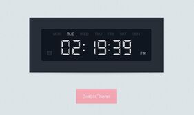 jQuery+css3数字时钟效果 jQuery+css3数字时钟网页特效