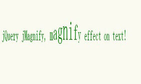 jQuery文字突出显示效果 jQuery文字突出显示网页特效