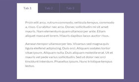 jQuery选项卡tabulous
