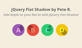 jQuery实现漂亮的长阴影效果