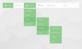 多级CSS3下拉菜单导航