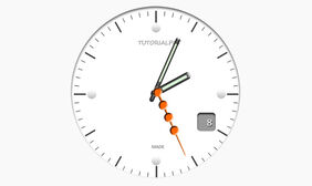 jQuery带日期的指针时钟