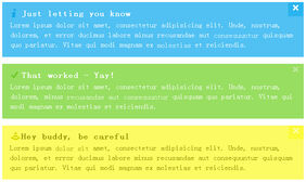 jQuery+CSS3扁平消息通知