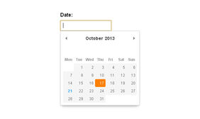 pikaday轻量级日期选择插件