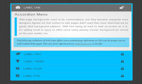 jQuery动画标签折叠式菜单