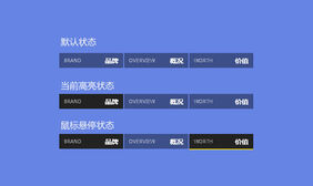 jquery hover鼠标滑过动画导航条