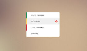 jQuery+CSS3垂直菜单效果