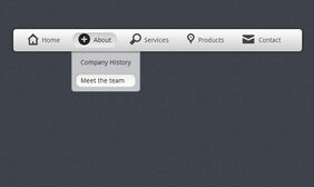 纯CSS3实现灰白色下拉导航