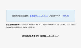 jquery实现浏览器嗅探器特效