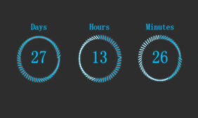 圆环发光jQuery倒计时插件