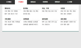 jQuery缓慢弹出下拉导航