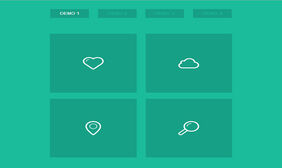 CSS3区域全屏放大动画特效
