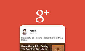 google Plus标题内容动画特效
