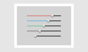 HTML5仿Chrome样式控制滑杆动画