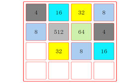 jquery制作2048小游戏