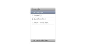 jQuery苹果风格手风琴菜单