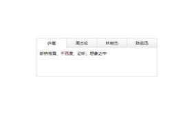 JS网站常用简洁TAB选项卡